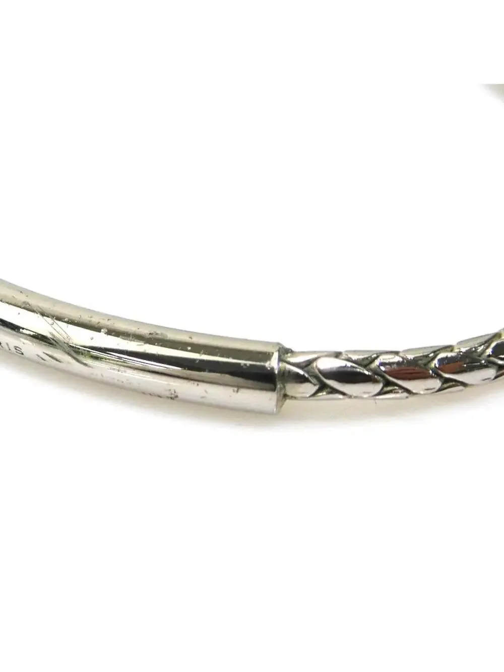 Auth Saint Laurent Bracelet Silver #302824S25B